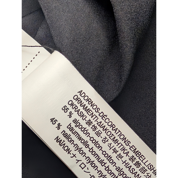 NEW ZARA Black Lace Trimmed Slip Midi Dress Women's Size XS - Picture 8 of 16